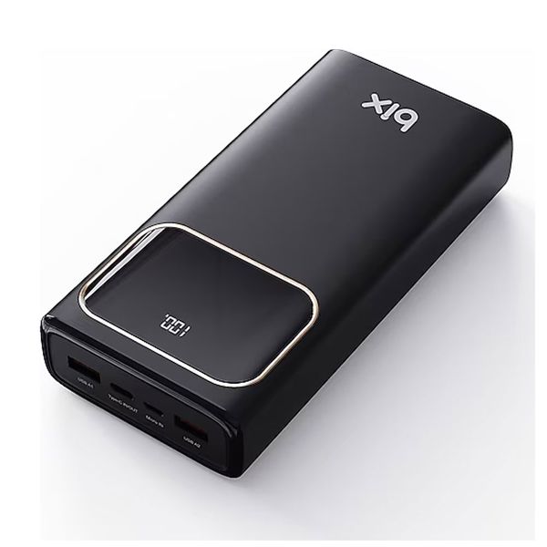Bix PB303 30000 mAh 60W Usb Type-C Pd Hızlı Şarj Destekli Led Göstergeli Siyah Powerbank