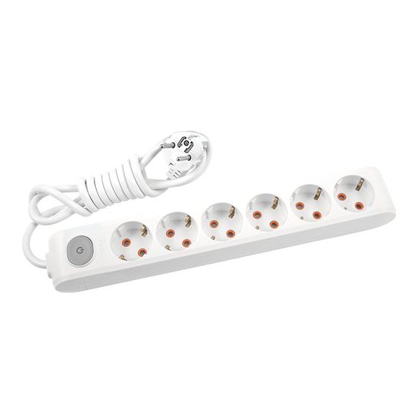 Viko 90117605 Multi-Let Topraklı Anahtarlı 6'lı Grup Priz
