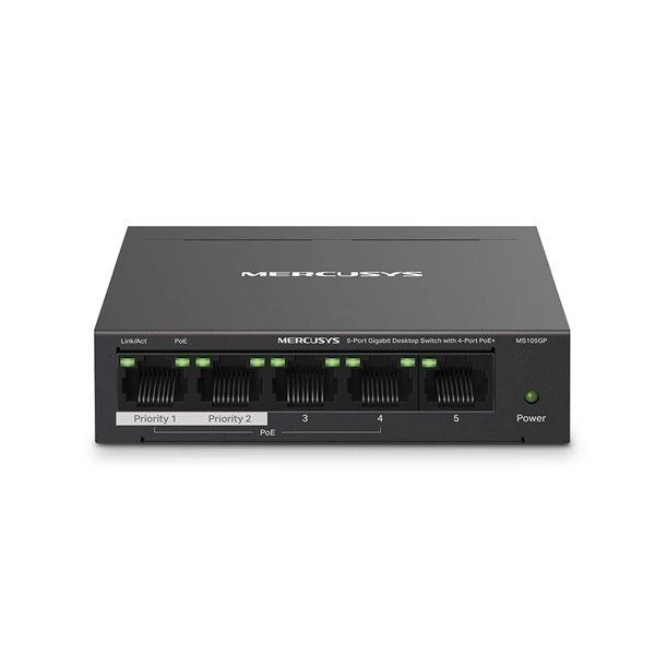 Mercusys MS105GP Gigabit 4 Port 30W PoE Switch