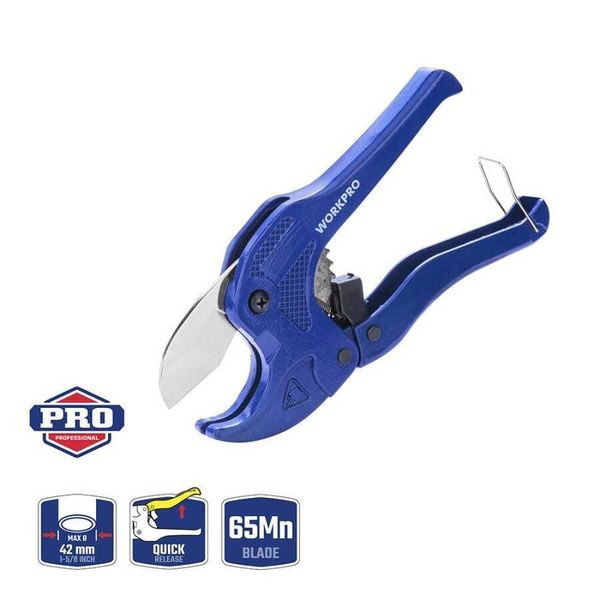 Workpro WP301002 42 mm Profesyonel PPRC Plastik Boru Kesme Makası
