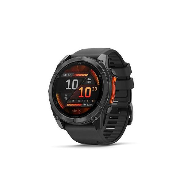 Garmin Fenix 8 Amoled Slate Gri 51 mm Siyah Akıllı Saat