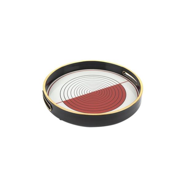 Mikasa Moor Kırmızı 30 cm Çizgili Tepsi