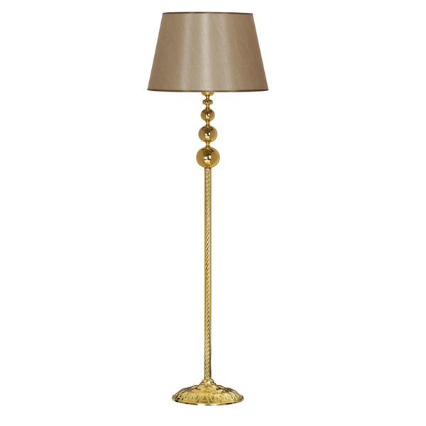 Vinner VNRVGAGKLMB049 Vega Gold Üçlü Küre Tek Ayaklı Metal Mataro Vizon Lambader