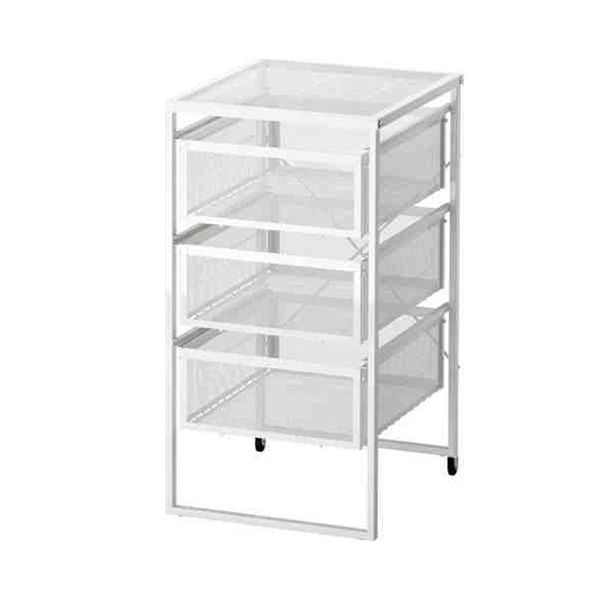 IKEA Lennart Beyaz Keson Tekerlekli 3 Çekmeceli Dolap