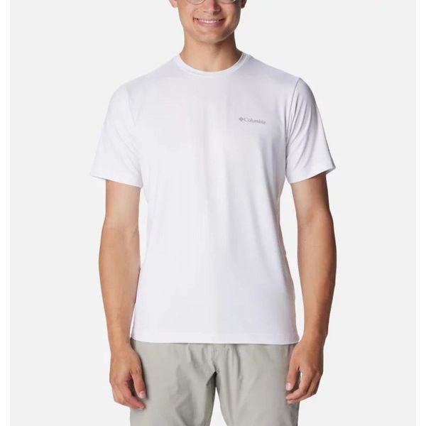 Columbia AO5545-100 Beyaz Tech Trail Erkek Outdoor T-Shirt