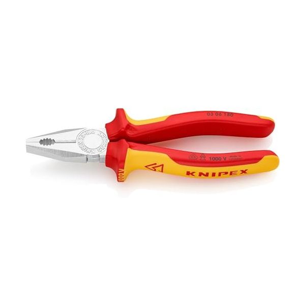Knipex 03 06 180T İzoleli Elektrikçi Asma Halkalı Pense