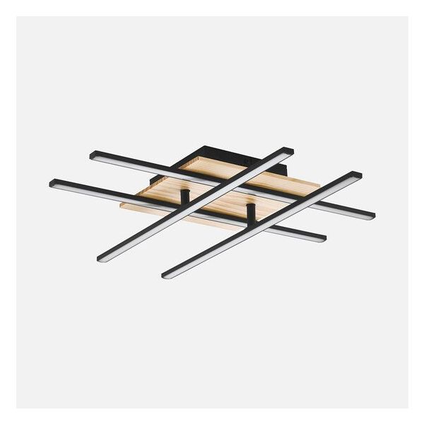 Eglo Marinello Modern Tekli Led Çelik Kare Plafonyer Avize
