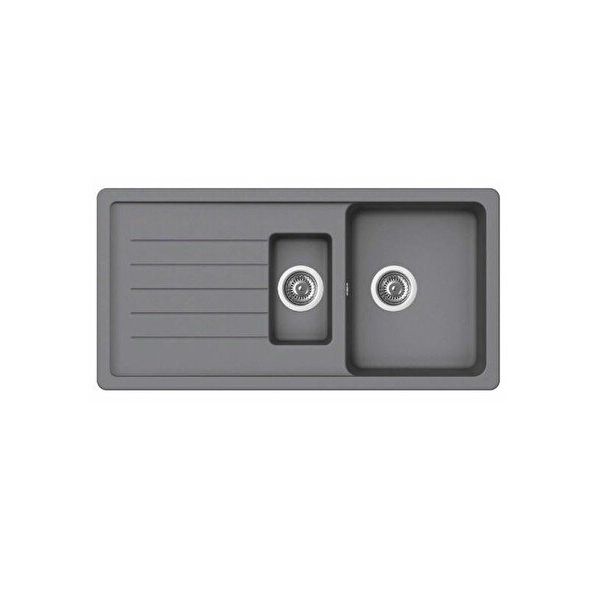 Ukinox Valente D-150 L Croma Granit Eviye