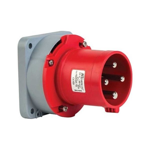 Mete Enerji 406229 4x63A 3P+E 6h/50-60Hz 380-415 Watt IP44 Cee Norm Pilot Kontaklı Düz Makine Fişi
