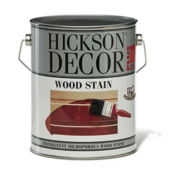 Hickson Decor Wood Stain 5 lt Afrormosia Su Bazlı Ahşap Boyası
