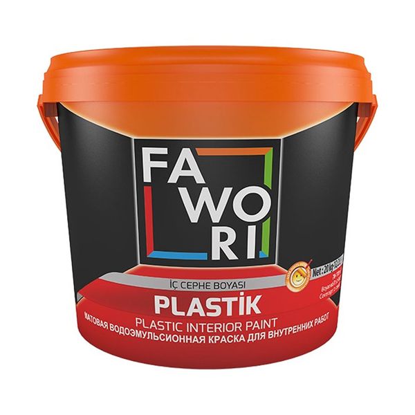 Fawori Plastik Buz Beyazı 20 kg İç Cephe Duvar Boyası