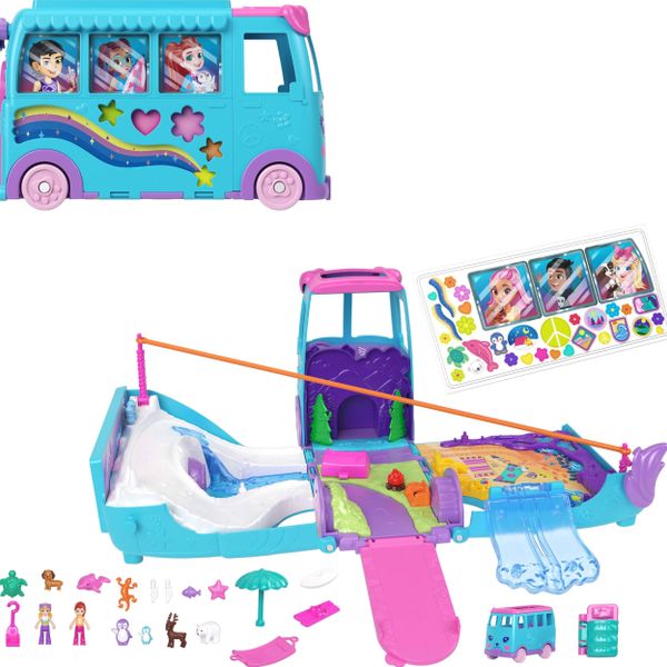 Polly Pocket JCC22 Dönüşebilen Evcil Hayvan Karavanı