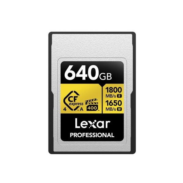 Lexar Professional Gold LCAGOLD640G-RNENG CFexpress 4.0 Type-A 640 GB Hafıza Kartı