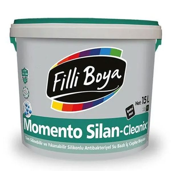 Filli Boya Momento Silan Cleanix Kırık Beyaz 15 lt Antibakteriyel Silikonlu İç Cephe Duvar Boyası