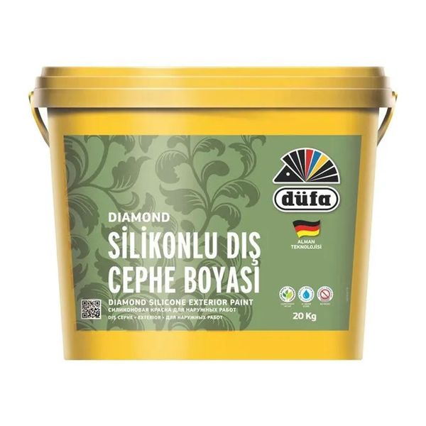 Düfa 20 kg Beyaz Diamond Silikonlu Dış Cephe Boyası