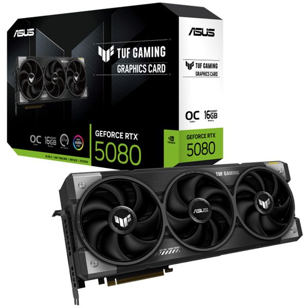 Asus TUF Gaming GeForce RTX 5080 OC TUF-RTX5080-O16G 16GB GDDR7 Ekran Kartı