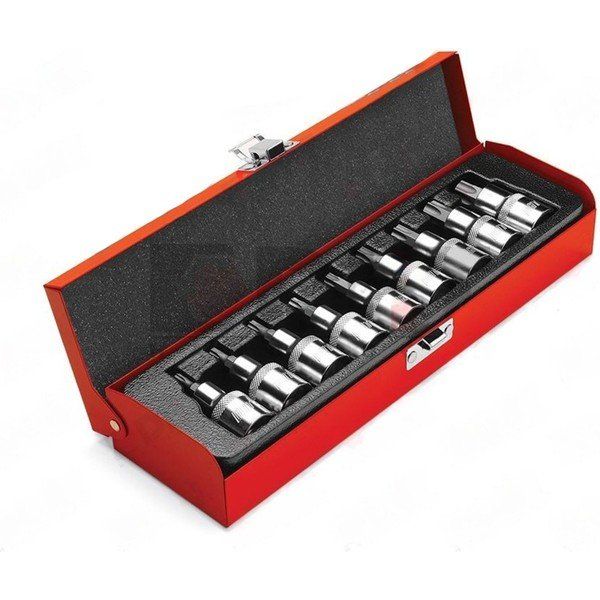 DHT D02128209 9 Parça 0.5 inç Torx Bits Lokma Seti