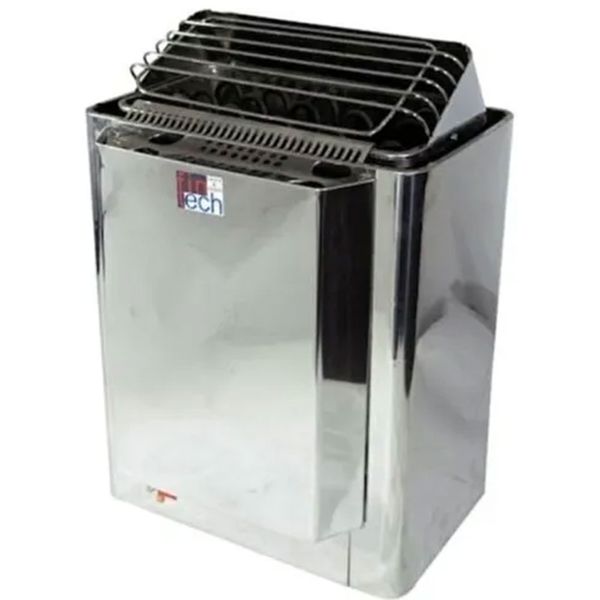 Fintech Combi Model 4.5+2 kW 3-6 m³ 13.1 kg Taş Kapasitesi Dıştan Panolu Sauna Sobası