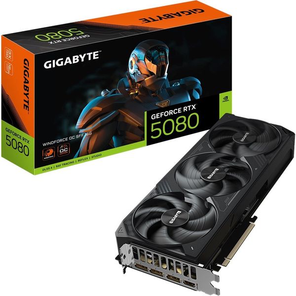 Gigabyte GeForce RTX 5080 Windforce OC SFF GV-N5080WF3OC-16GD 16GB GDDR7 Ekran Kartı