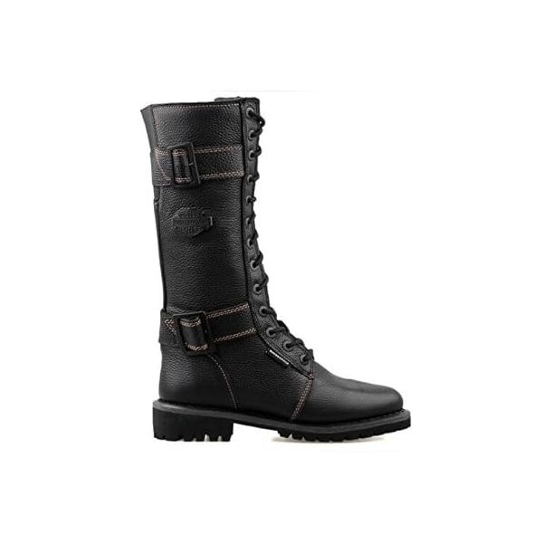 Harley Davidson 025Z100640 Siyah Belhaven WP Günlük Kadın Çizme