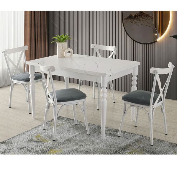 Erezoğulları Didim Bahar Açılır 80x120 Mutfak Masa Sandalye Takımı