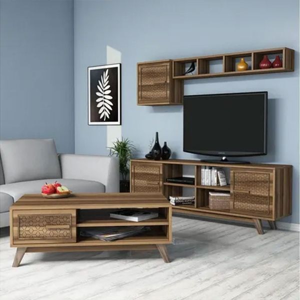 Variant Ayla Ceviz Ceviz Tv Ünitesi ve Orta Sehpa Takımı