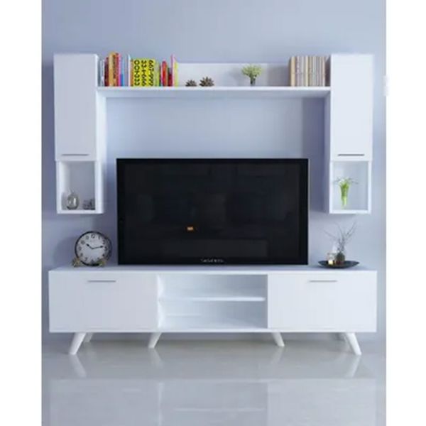 Moonlife Beyaz İstanbul Dolaplı Kapaklı Tv Ünitesi