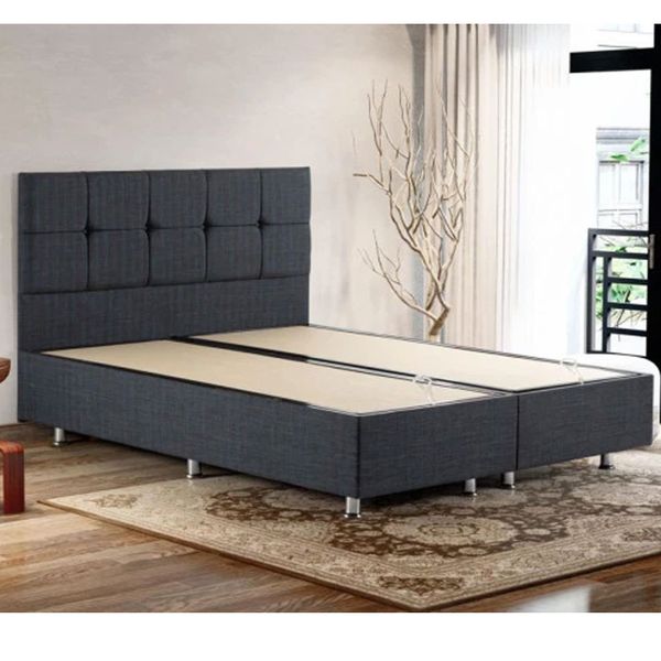 Niron Yatak Notte 140x190 cm Çift Kişilik Lüks Baza ve Başlık Seti