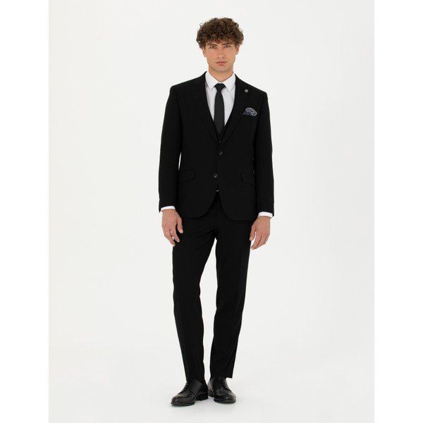 Pierre Cardin 50275911-VR046 Siyah Erkek Takım Elbise