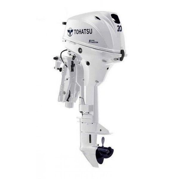 Tohatsu MFS20EWL 20 Hp Uzun Şaft Manuel Deniz Motoru Beyaz