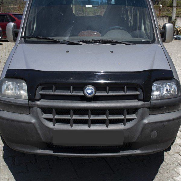 Nam Tuning Fiat Doblo 2000-2005 Arası Kalın Parlak Siyah Kaput Rüzgarlığı Maskesi
