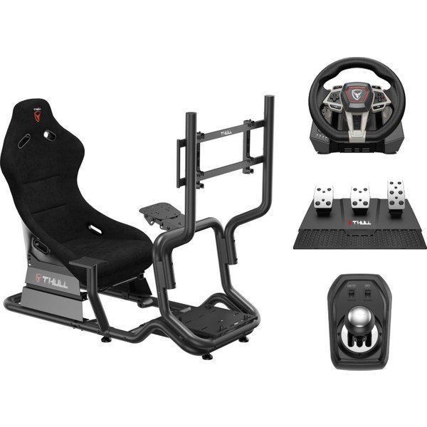Thull THL-GDPCR-01 Gaming Yarış Simülatörü Kokpiti ve Yarış Direksiyon Viites Pedal Seti