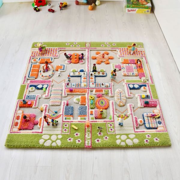 Ivi İvi İkiz Evler 100x150 cm Çocuk Halısı
