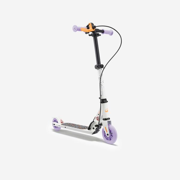 Oxelo Play 5 Beyaz Mor Frenli Çocuk Scooterı