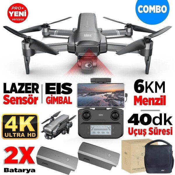 SJRC F22S Pro Combo 4K 2 Batarya Drone Set