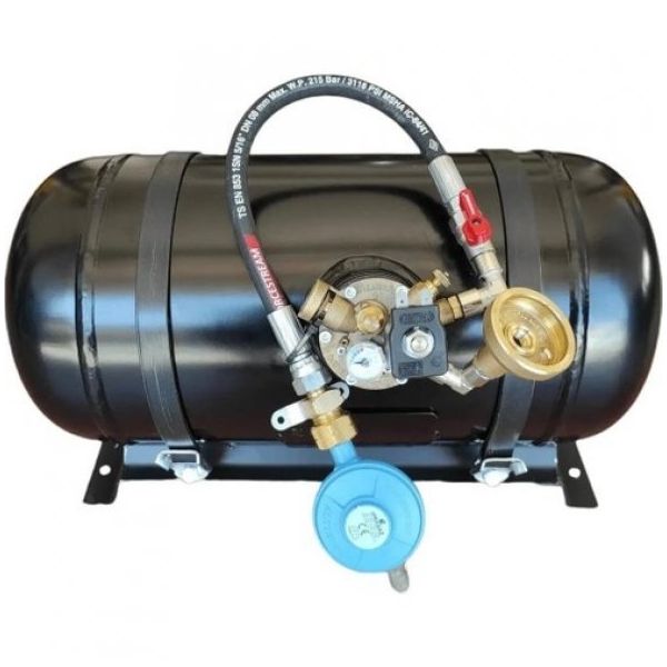Step Yatay 22 Litre Kullanıma Hazır Set Karavan LPG Tankı