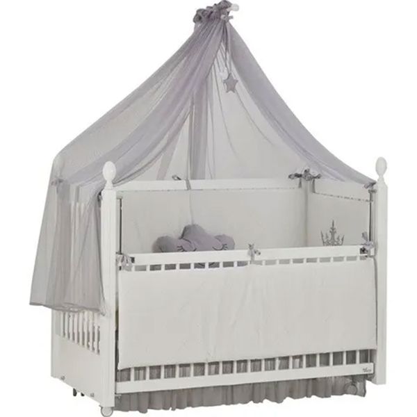 Meltem Smart Kral 60x120 cm Beyaz Anne Yanı Sallanır Beşik