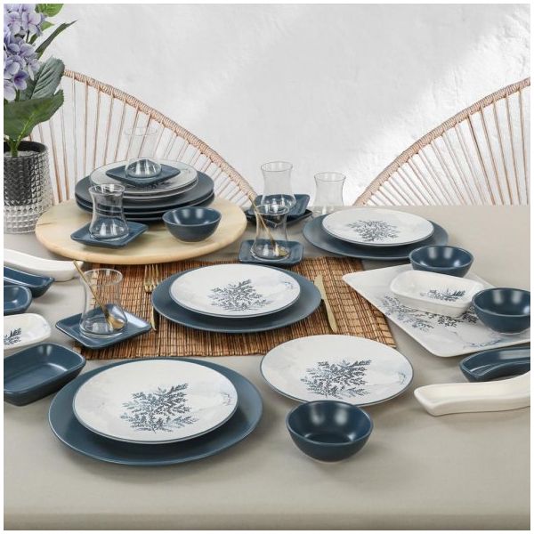 Keramika Blue Magic 36 Parça 6 Kişilik Kahvaltı Takımı