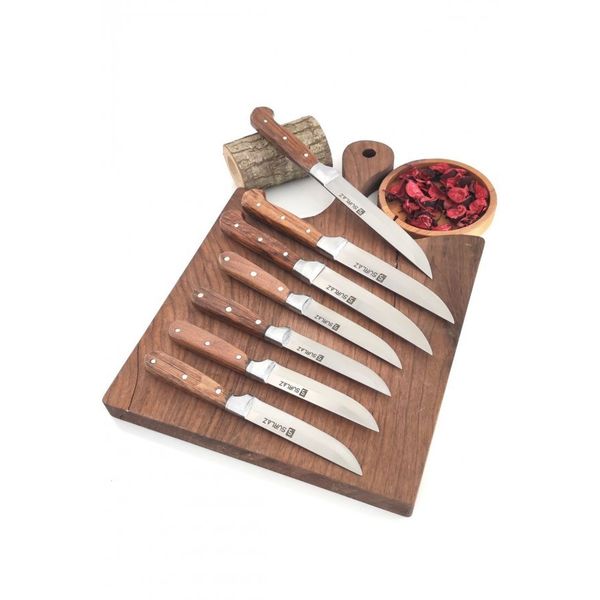 Sürlaz Handmade Meyve Sebze Ekmek 7 Parça Bıçak Seti