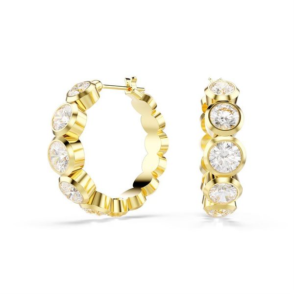 Swarovski 5711483 Imber Pe Mn Hoop White-Gos Küpe