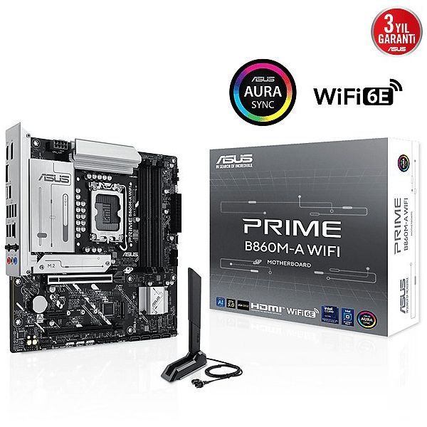 Asus Prime B860M-A WiFi Intel LGA1851 DDR5 Micro ATX Anakart