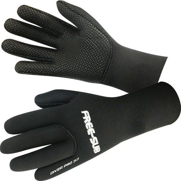 Free-sub Diver Pro 3 mm Siyah Neopren XL Dalış Eldiveni