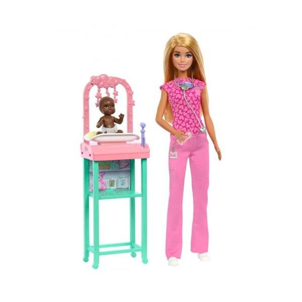Barbie JCR72 Doktor Bebek Bakım Temalı Kariyer Oyun Seti