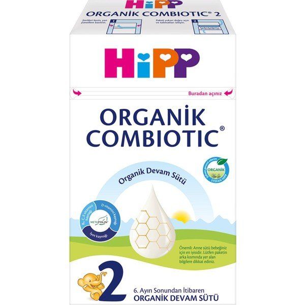 Hipp 2 Organik Combiotic 600 gr Devam Sütü