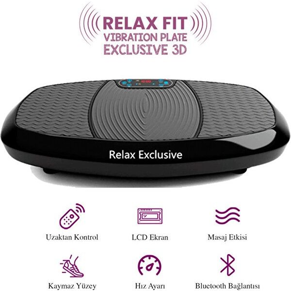 Relax Exclusive 3D Vibration Plate Titreşimli Spor Egzersiz Fitness Aleti