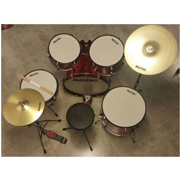 Maxtone MXC-3017FMR 5 Parça Bateri Seti