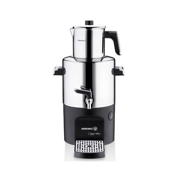 Korkmaz A844-01 Çayşef Home Inox Parlak Semaver Çay Makinesi
