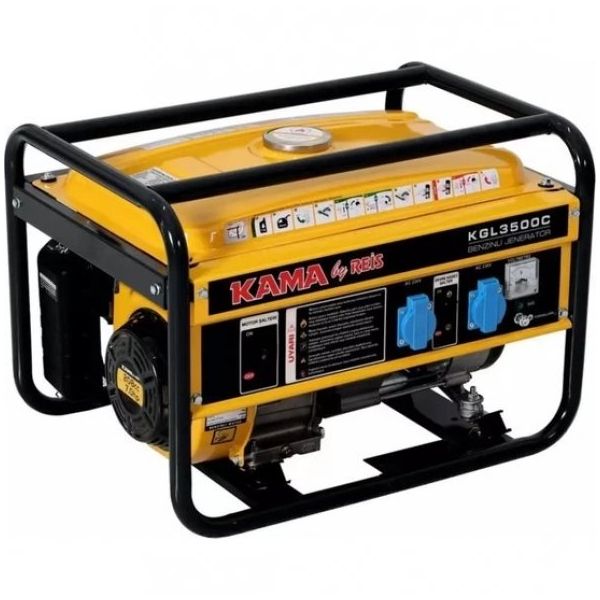 Kama KGL3500CE 3.5 kVA Monofaze İpli/Marşlı Benzinli Jeneratör
