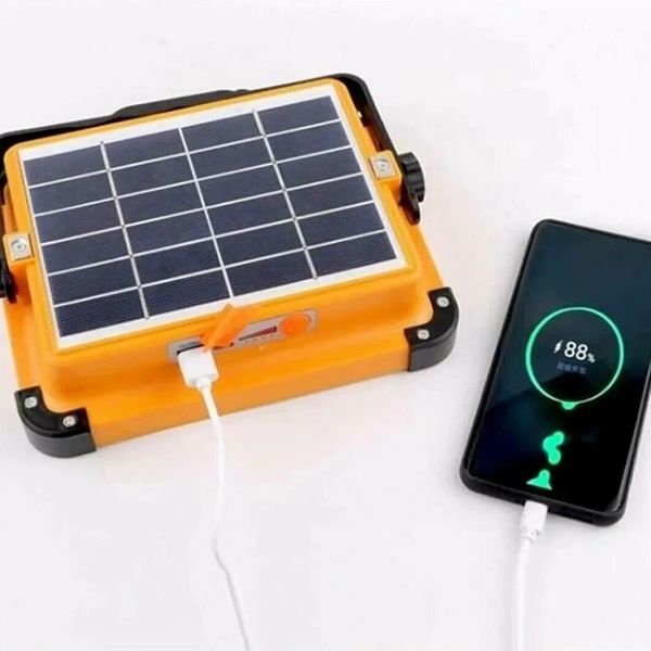 Powerdex PD-6060 Profesyonel Projektör Modlu Güneş Enerjili El Feneri