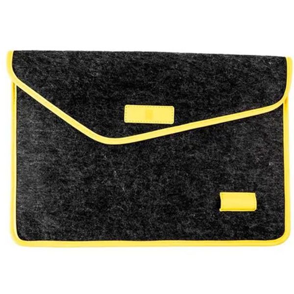 ABA Sarı Siyah Keçe Laptop Çantası